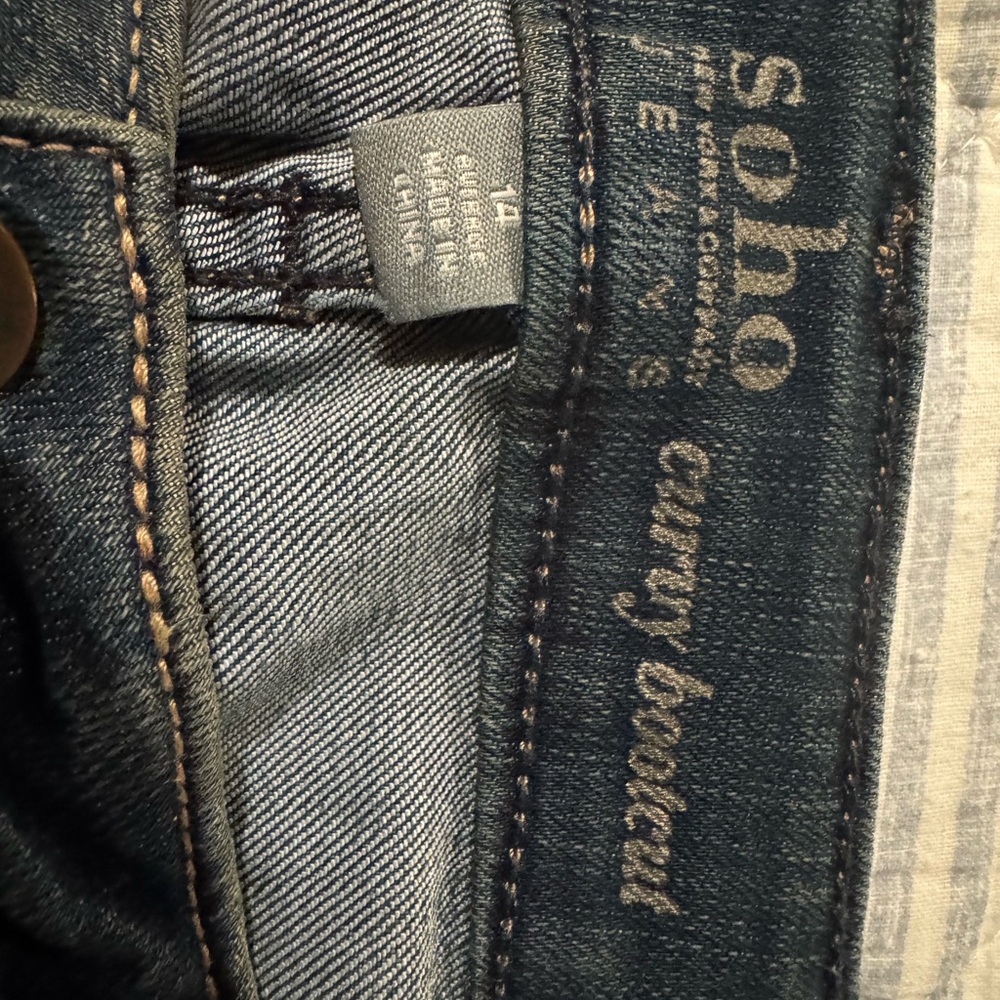 New York & Company Dark Blue Bootcut Jeans - Picture 2 of 4